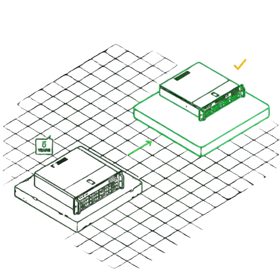 Enterprise server hardware getting a second life after five years, illustrated for Hostner